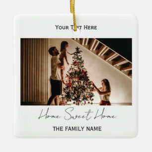Elegantes neues Haus-Schrift-Ornament Keramikornament
