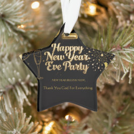 Elegantes Neujahrs-Papierornament Ornament