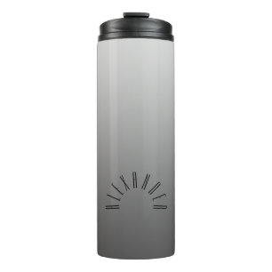 Elegantes neutrales Gradientsilber mit Individuell Thermosbecher