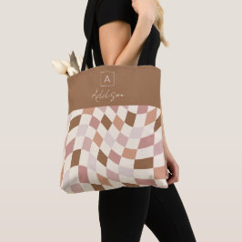 Elegantes neutrales, überprüftes Personalisiertes Tasche
