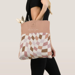 Elegantes neutrales, überprüftes Personalisiertes Tasche