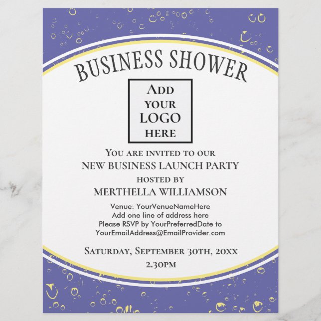 Elegantes New Business LOGO Flyer (Vorne)