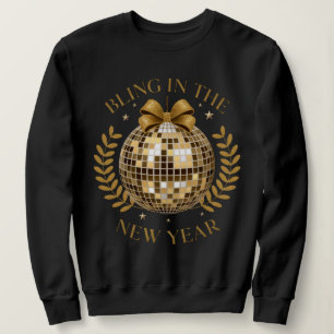 Elegantes New Year Bling Party: Disco Edition Blac Sweatshirt