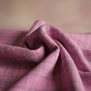 Elegantes Niedlich rosa Tartan Kariertes Muster Stoff