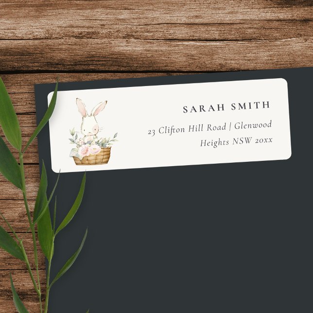 Elegantes Niedliches Bunny im Blumenkorb Kindergeb (Von Creator hochgeladen)