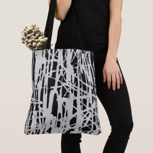 Elegantes Niedliches Einfach Schwarz & Grau Tasche