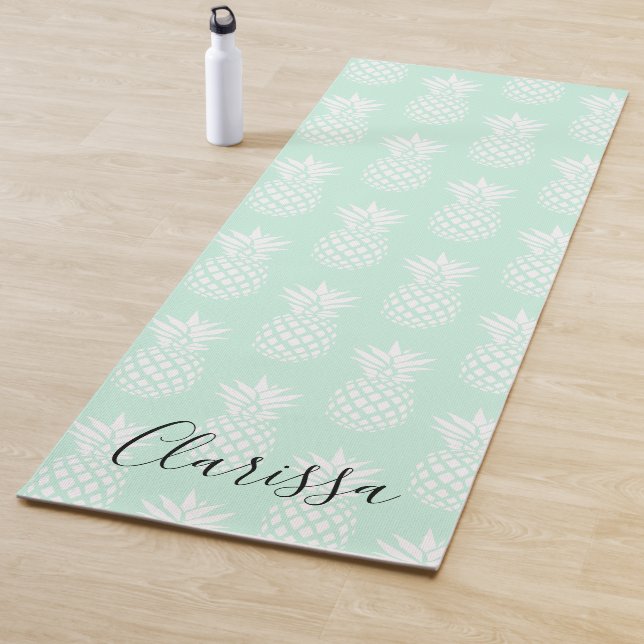 Elegantes niedliches hübsches tadelloses grünes yogamatte (Beispiel)