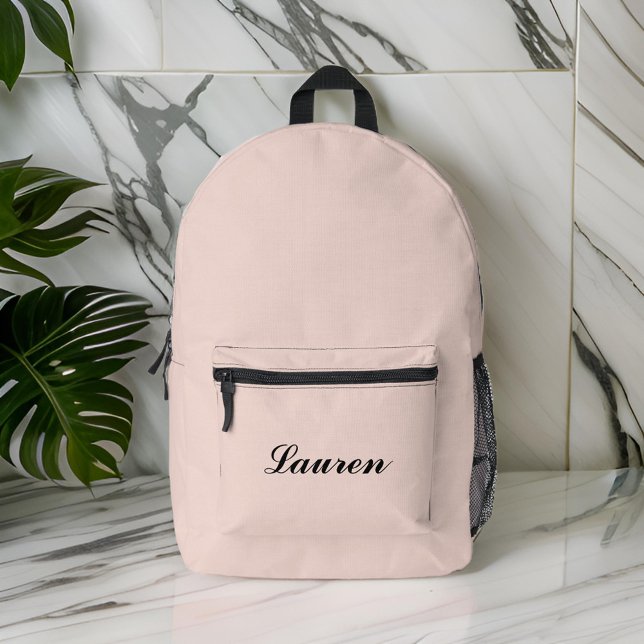 Elegantes Niedliches Minimalistisches Schwarzes Sk Bedruckter Rucksack (Von Creator hochgeladen)