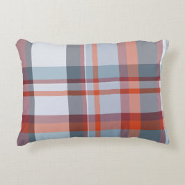 Elegantes niedliches Scotland kariert tartan blau  Dekokissen