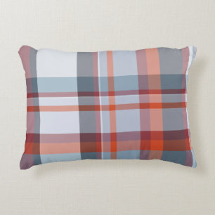Elegantes niedliches Scotland kariert tartan blau Dekokissen