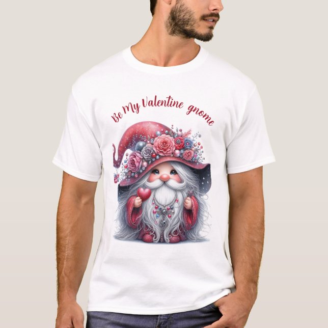 Elegantes, niedliches, silberfarbenes Valentingeno T-Shirt (Vorderseite)