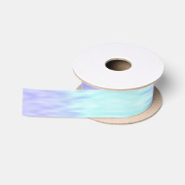 Elegantes Niedliches Violet Aqua Blue Pastel Ombre Satinband
