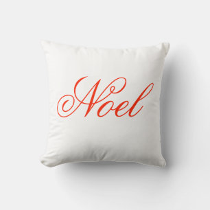 Elegantes Noel-Kissen im Schriftstil Kissen