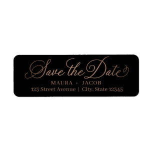 Elegantes Nuptial Address Label