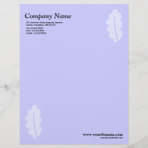 Elegantes Oak Leaf - Light Blue Briefkopf