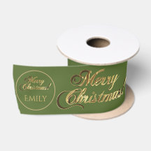 Elegantes Olive Green Gold zu oder von Weihnachten
