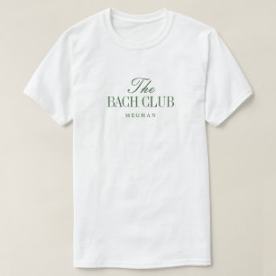 Elegantes Olivgrünes Junggesellinnenabschied-Name T-Shirt