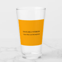 Elegantes orangefarbenes Minimalistisches Beruflic
