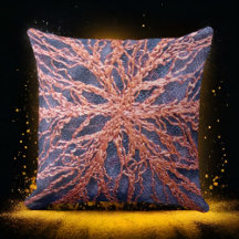 Elegantes Orangenindigo in überdimensionaler Stick