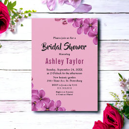 Elegantes Orchid Blume Rose Blumenstrauß Brautpart Einladung