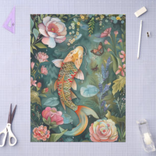 Elegantes Orientalisches Gartentheater Dekoratives Seidenpapier