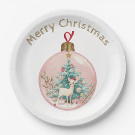 Elegantes Ornament-Design & benutzerdefinierte Nam Pappteller
