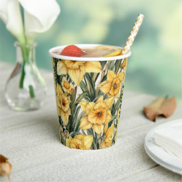 Elegantes Osterblütendesign Pappbecher