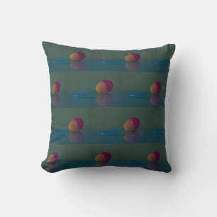 Elegantes Ostereier Holiday Blue Green Throw Kisse Kissen
