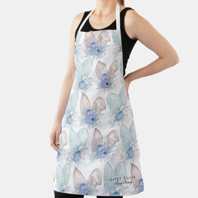 Elegantes Ostern Personalisiert Bunny Ears Schürze (InSitu)