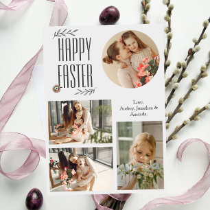 Elegantes Ostersegeln Ostereier FamilienFoto Feiertagskarte