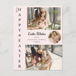 Elegantes Ostersegeln Ostereier FamilienFoto Feiertagspostkarte