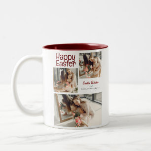 Elegantes Ostersegeln Ostereier FamilienFoto Zweifarbige Tasse
