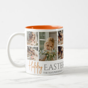 Elegantes Ostersegeln Ostereier FamilienFoto Zweifarbige Tasse