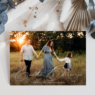 Elegantes Ostersegen-Foto Feiertagskarte