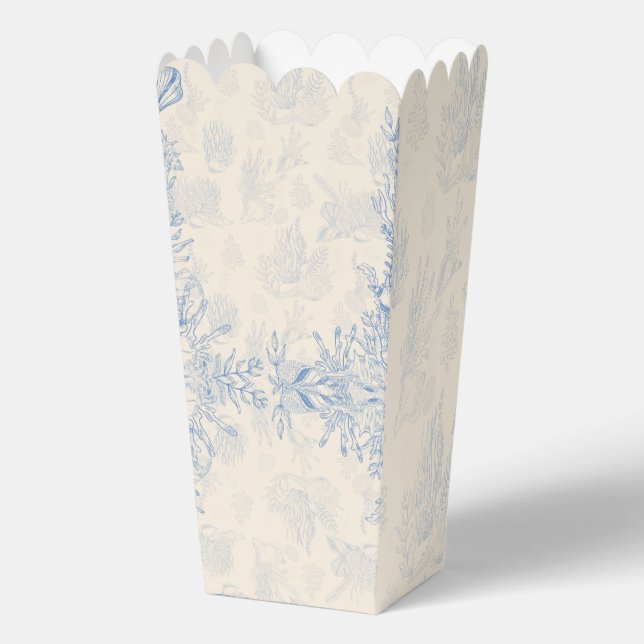 Elegantes Ozeanblau Geschenkschachtel (Rückseite)