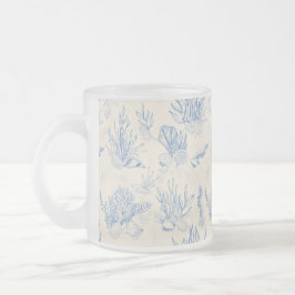 Elegantes Ozeanblau Mattglastasse