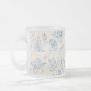 Elegantes Ozeanblau Mattglastasse