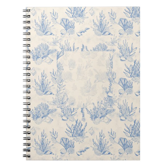 Elegantes Ozeanblau Notizblock (Vorderseite)