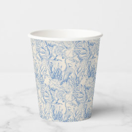 Elegantes Ozeanblau Pappbecher