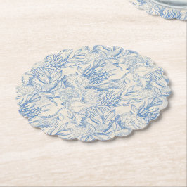 Elegantes Ozeanblau Untersetzer