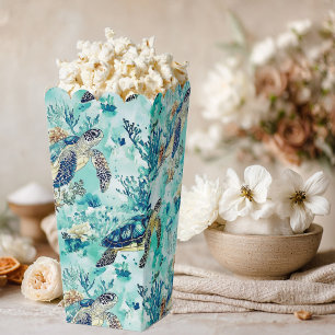 Elegantes ozeanblaues Toile Geschenkschachtel