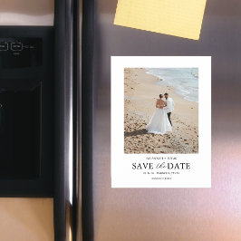 Elegantes Paar-Foto Magneteinladung