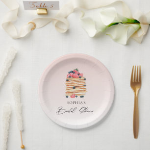 Elegantes Pancakes Brautparty Pappteller