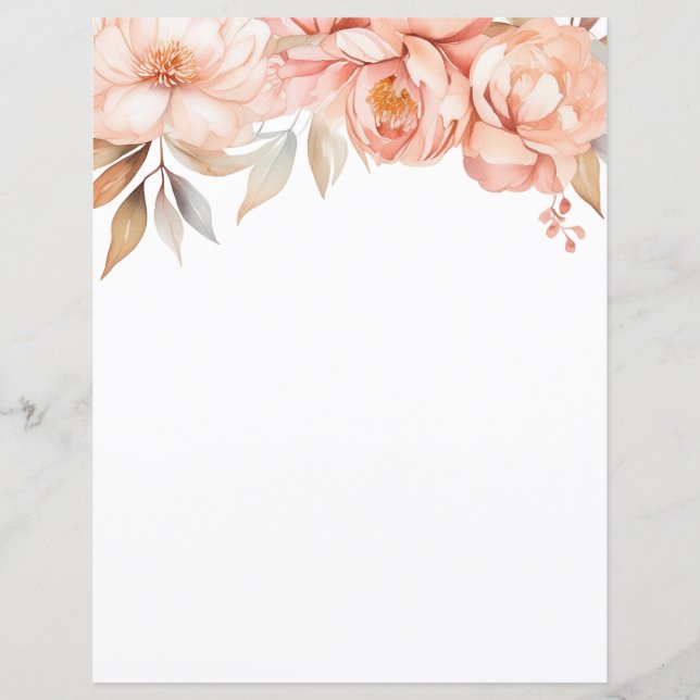 Elegantes Papier für die Bodenbeläge aus Peony (Vorderseite)