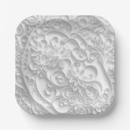 Elegantes Papier-Quilling Pappteller