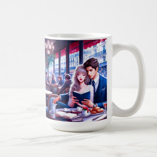 Elegantes Pariser Café Kaffeetasse (Rechts)