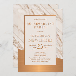 Elegantes Party aus Marmor Einladung
