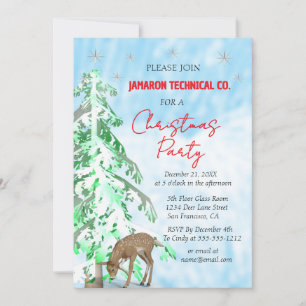 Elegantes Party für Deer & Pine Einladung