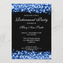 Elegantes Party Pension Blue Glitzern