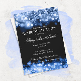 Elegantes Party Ruhestätte Blauer Lichtschacht Einladung